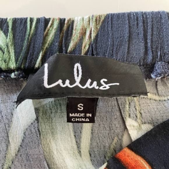 Lulus | Magdalena Navy Blue Floral Print Wrap High-Waist Maxi Skirt | Size S - Picture 13 of 13